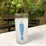 Lined Fish / Balık Baskılı Paşabahçe Rakı Kadehi