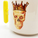 King Skull Sarı T Kulplu Bardak