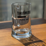 Thinking / Yazılı Paşabahçe Kulplu Bira Bardağı