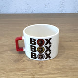 Box Box Box Kırmızı U Kulplu Kupa
