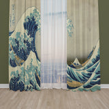 The Great Wave of Kanagawa Fon Perde