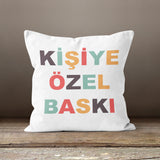 Kişiye Özel Çift Taraflı Kırlent Kılıfı 2 Adet