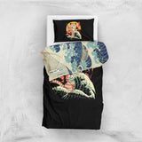 Kanagawa Cat & Kanagawa Oki Nami Ura Çift Taraflı Nevresim Takımı