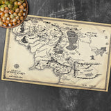 Yüzüklerin Efendisi Orta Dünya Haritası - Lord Of The Rings Mutfak Havlusu