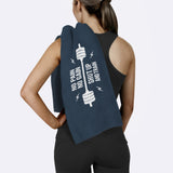 No Pain No Gain Navyblue Spor Havlusu