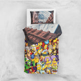 Simpsons & Flow of Life Çift Taraflı Nevresim Takımı