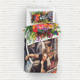 Crazy Night / Floral Frida Çift Taraflı Nevresim Takımı