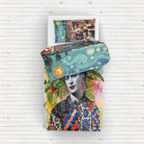 Crazy Night / Floral Frida Çift Taraflı Nevresim Takımı