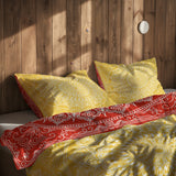 Red / Yellow Bohemian Mandala Çift Taraflı Nevresim Takımı