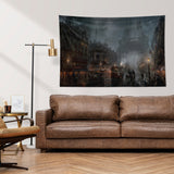 Steampunk Paris Duvar Örtüsü