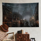 Steampunk Paris Duvar Örtüsü