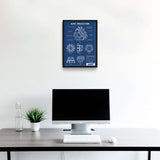 Arc Reactor Blueprint Poster