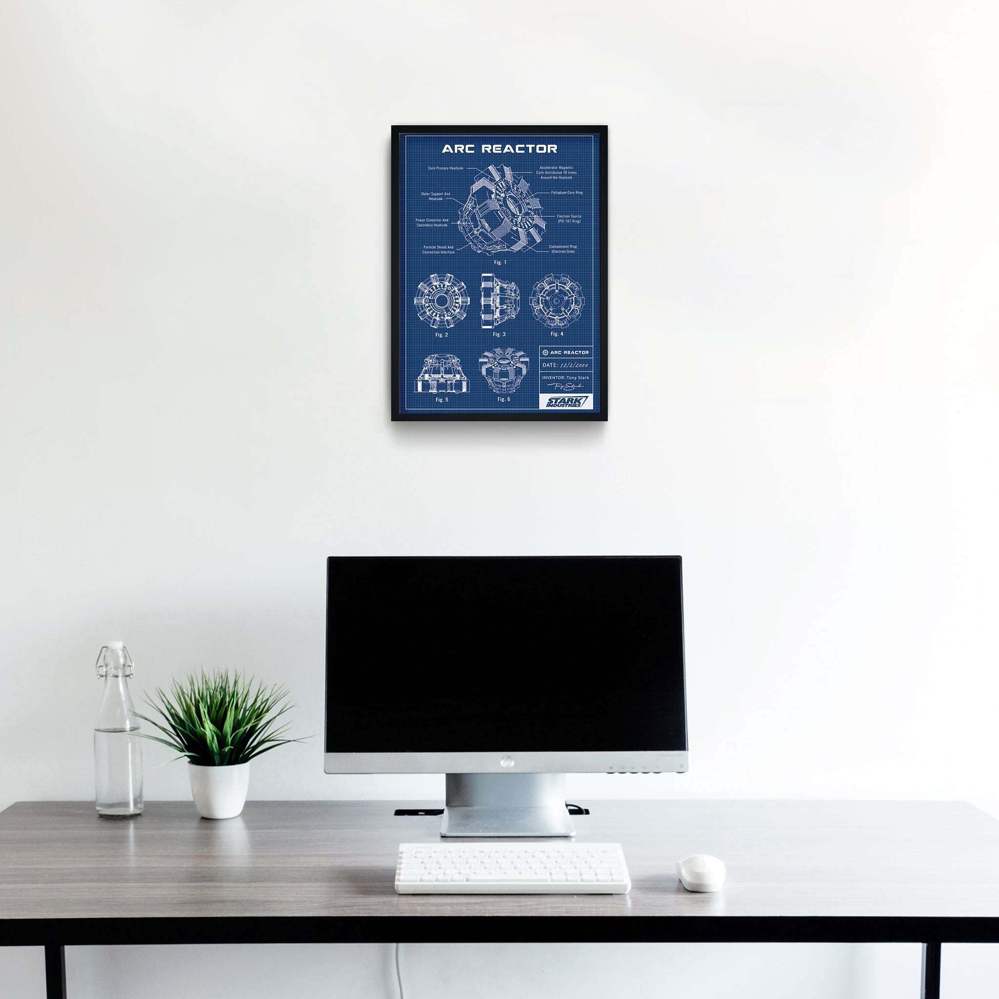 Arc Reactor Blueprint Poster