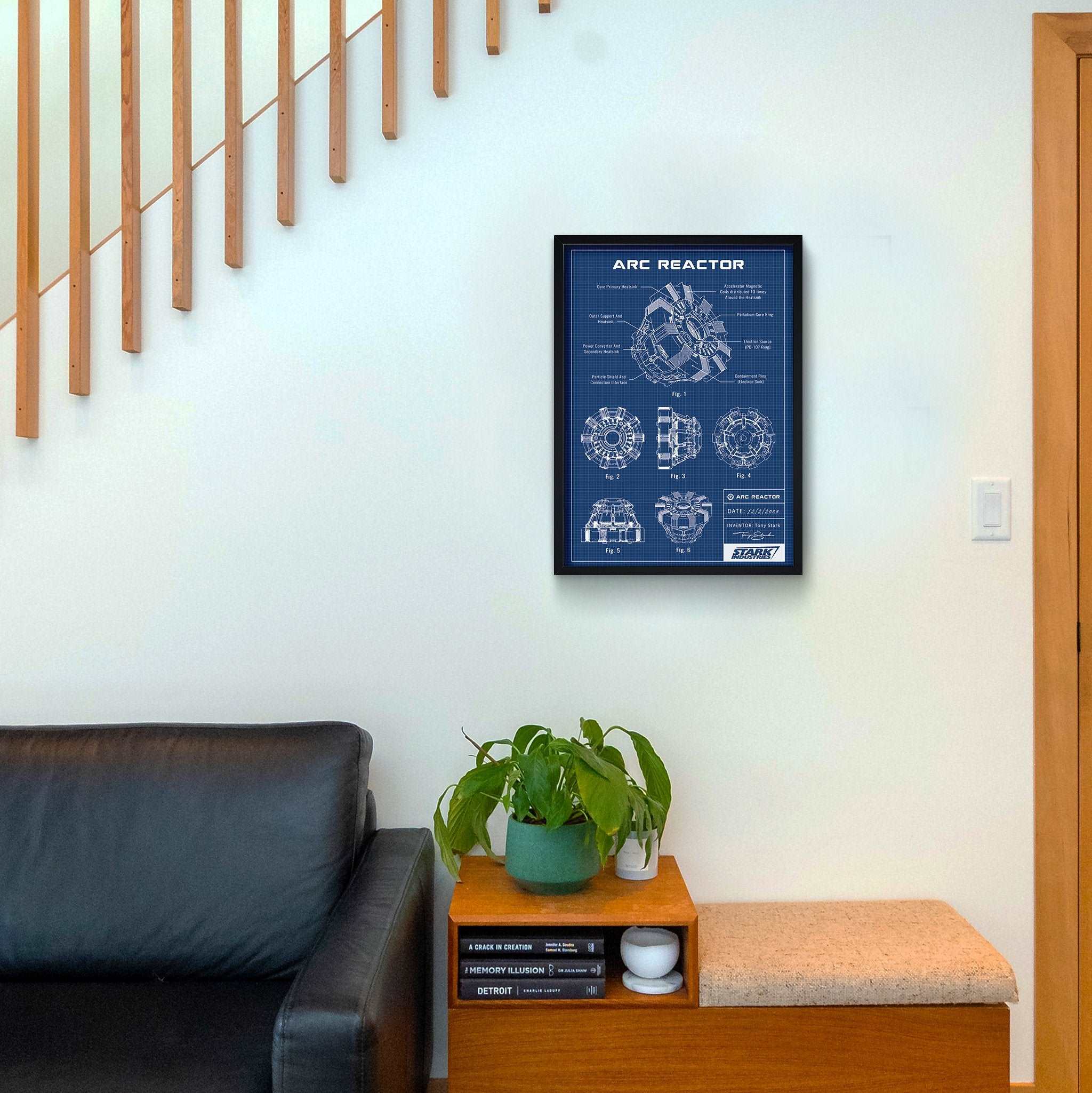 Arc Reactor Blueprint Poster