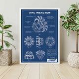 Arc Reactor Blueprint Poster