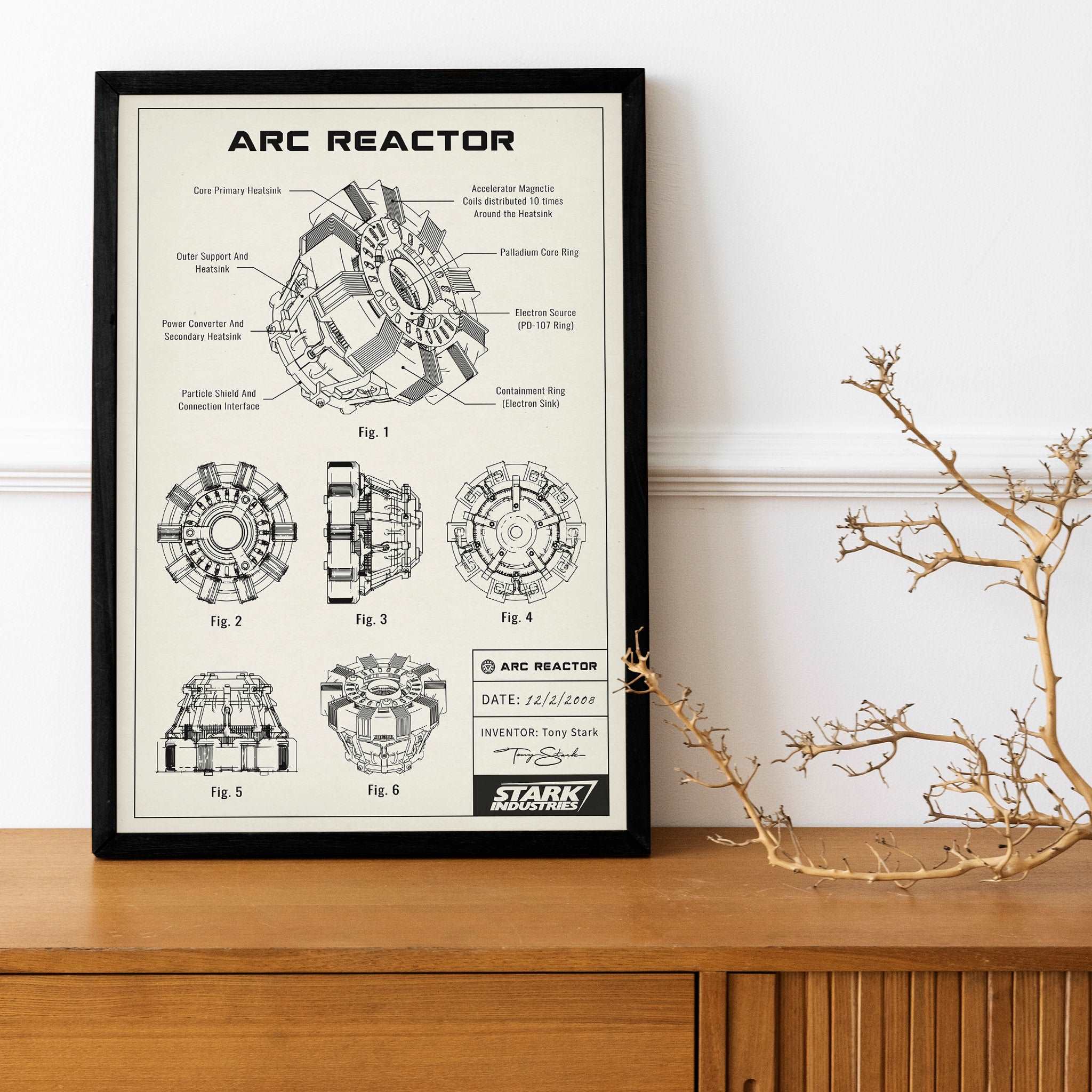 Arc Reactor Ivory Poster