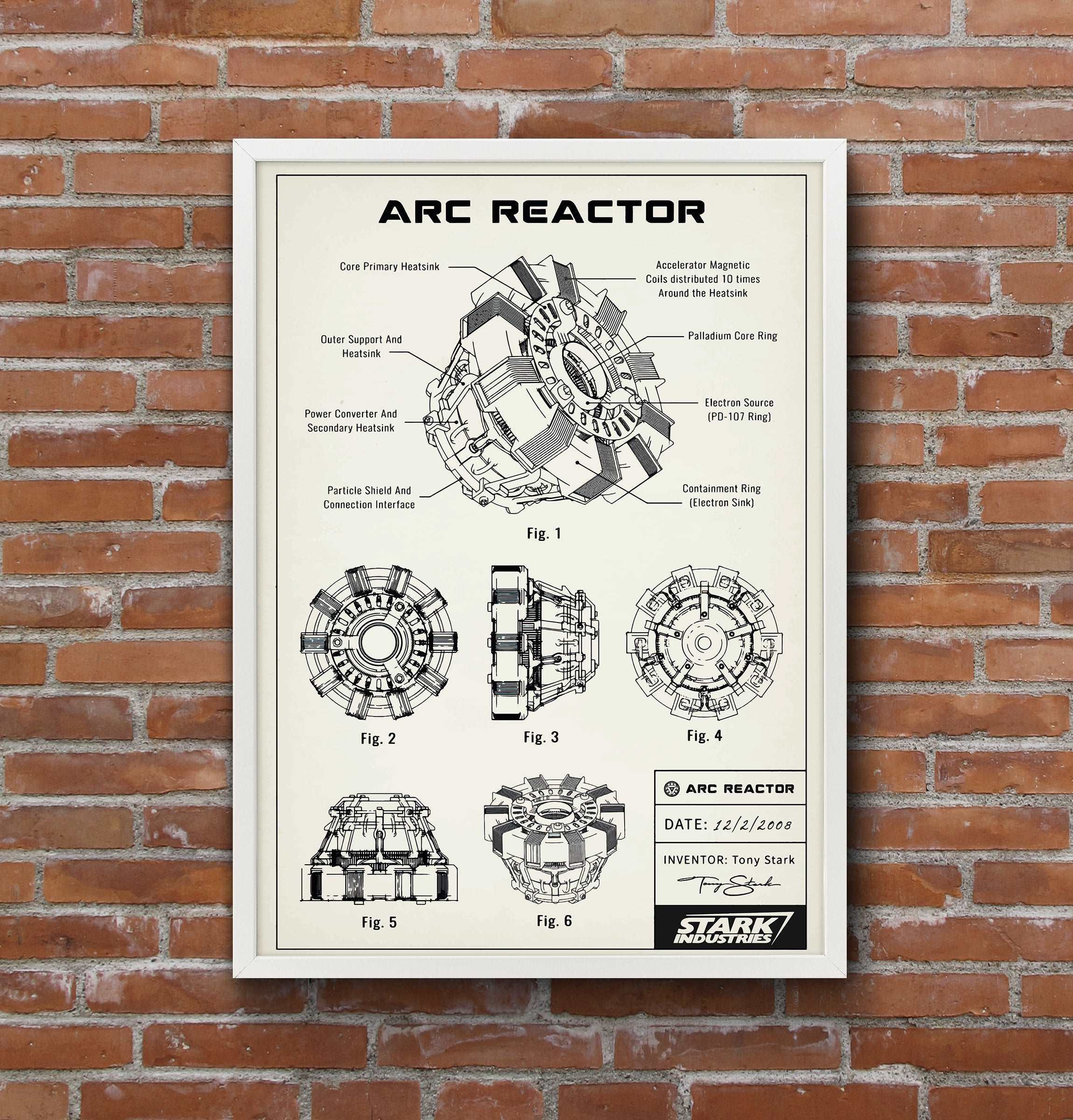 Arc Reactor Ivory Poster