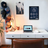 Arc Reactor Navy Blue Poster