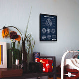 Arc Reactor Navy Blue Poster