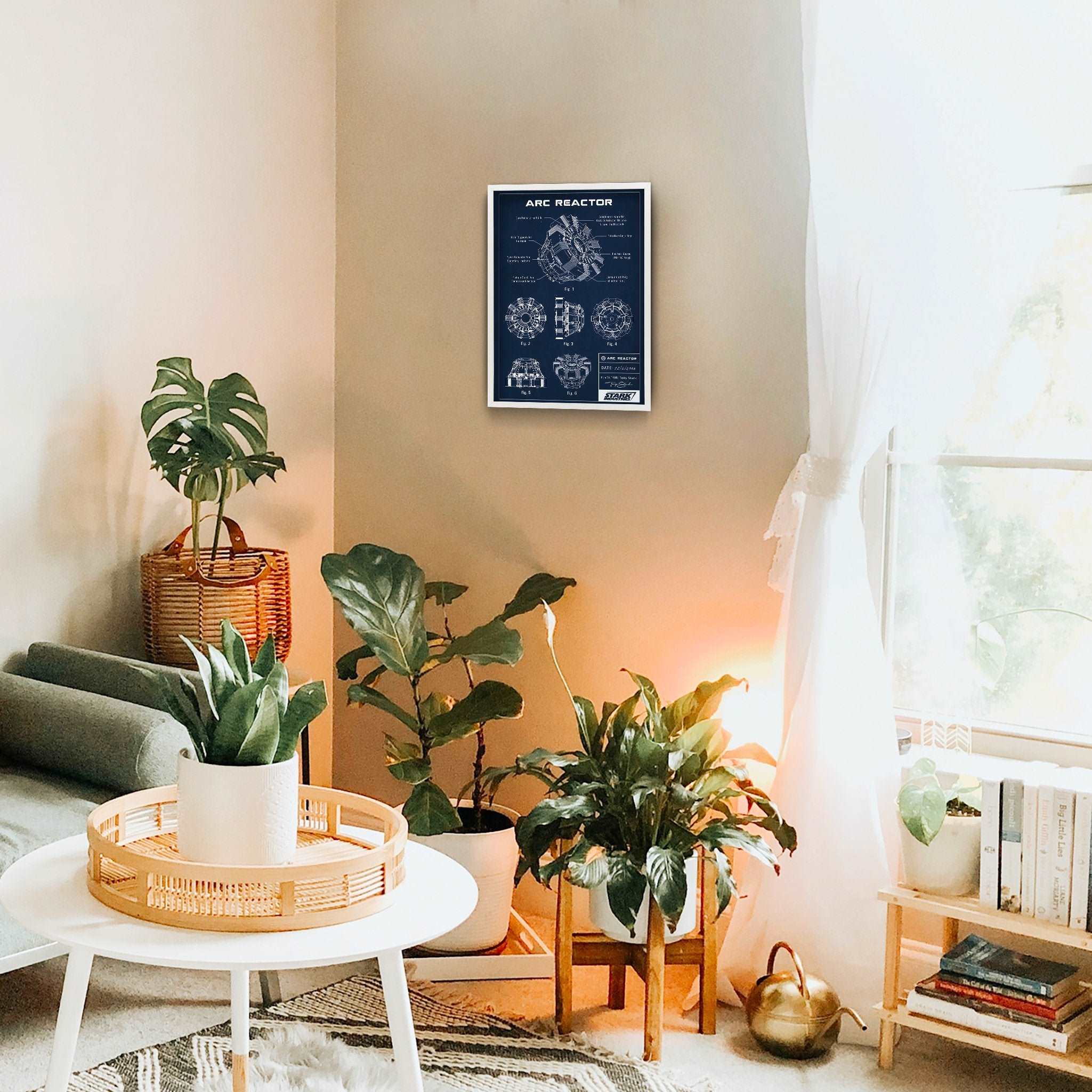 Arc Reactor Navy Blue Poster