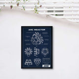 Arc Reactor Navy Blue Poster