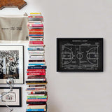 Basketball Court Chalkboard Poster