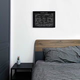 Basketball Court Chalkboard Poster