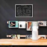 Basketball Court Chalkboard Poster