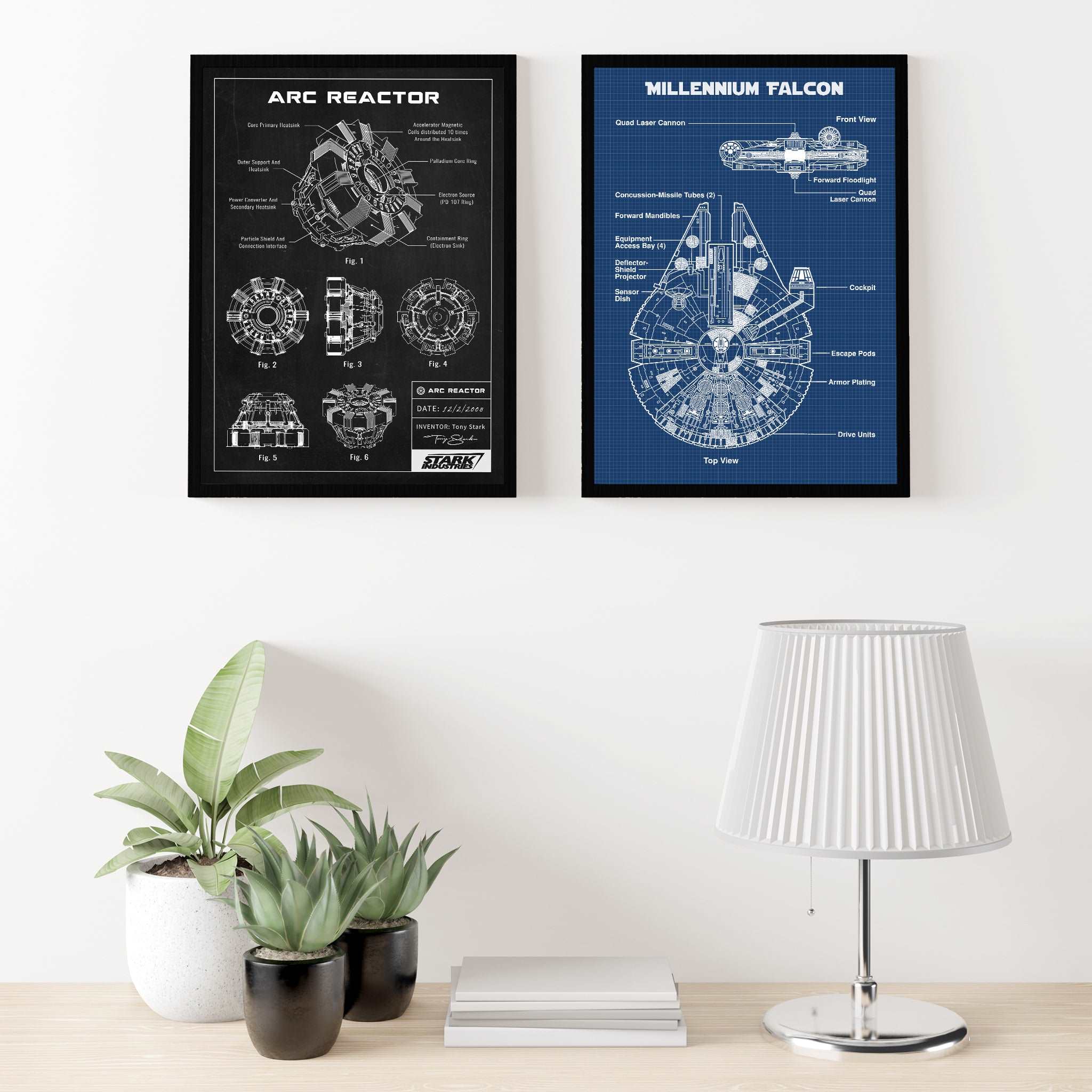 Arc Reactor Chalkboard Poster