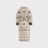Light Aztec - Etnik Desenli Bornoz