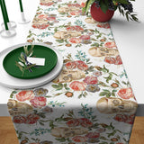 Roses & Skulls White Runner Örtü