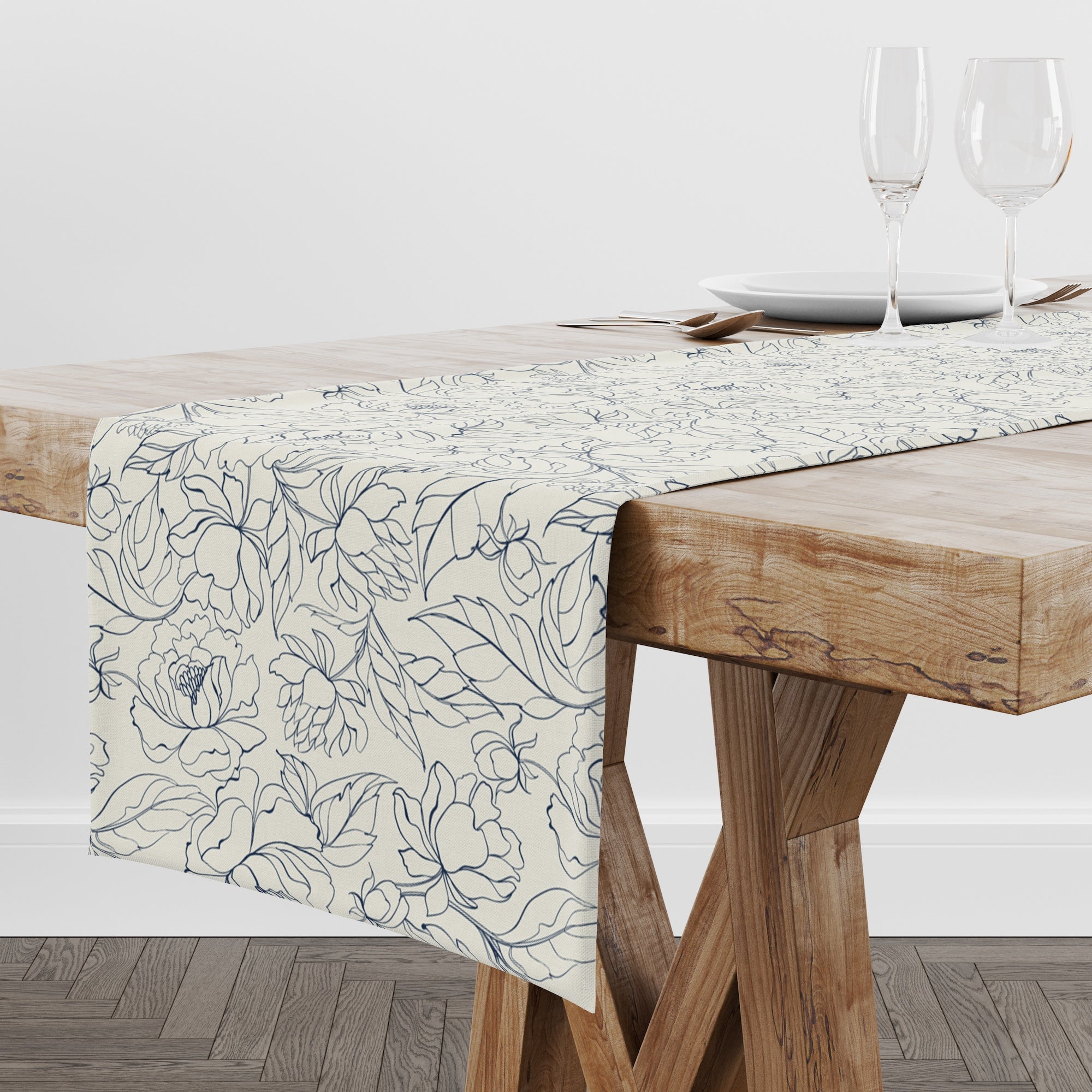 Runner Da Tavolo Pasquale Con Coniglietto In Erba, 40x140 Cm, Verde, 100% Poliestere, Lavabile A 30°