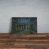 Starry Night Over the Rhône - Rhone Üzerinde Yıldızlı Gece Kanvas Tablo