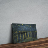 Starry Night Over the Rhône - Rhone Üzerinde Yıldızlı Gece Kanvas Tablo