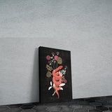 Snake and Bloom Kanvas Tablo