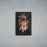 Snake and Bloom Kanvas Tablo
