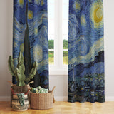 The Starry Night - Yıldızlı Gece Fon Perde