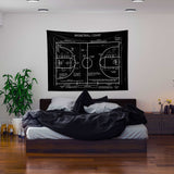 Basketball Court Chalkboard - Basketbol Sahası Duvar Örtüsü