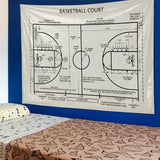 Basketball Court Ivory - Basketbol Sahası Duvar Örtüsü