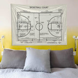 Basketball Court Ivory - Basketbol Sahası Duvar Örtüsü
