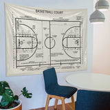 Basketball Court Ivory - Basketbol Sahası Duvar Örtüsü