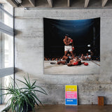 Muhammed Ali And Sonny Liston Usa 1965 Duvar Örtüsü