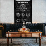 Arc Reactor Chalkboard - Duvar Örtüsü
