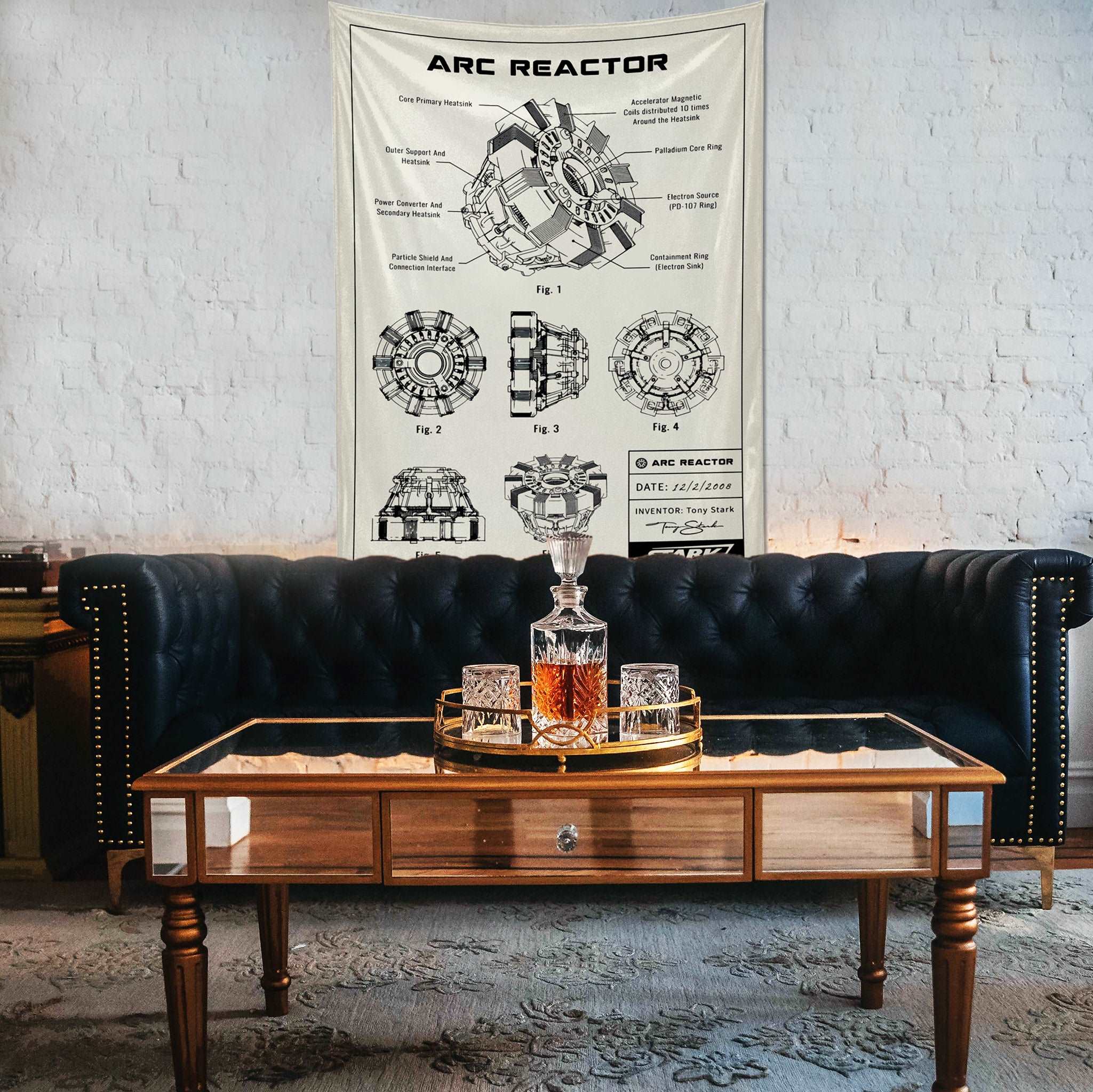 Arc Reactor Ivory - Duvar Örtüsü