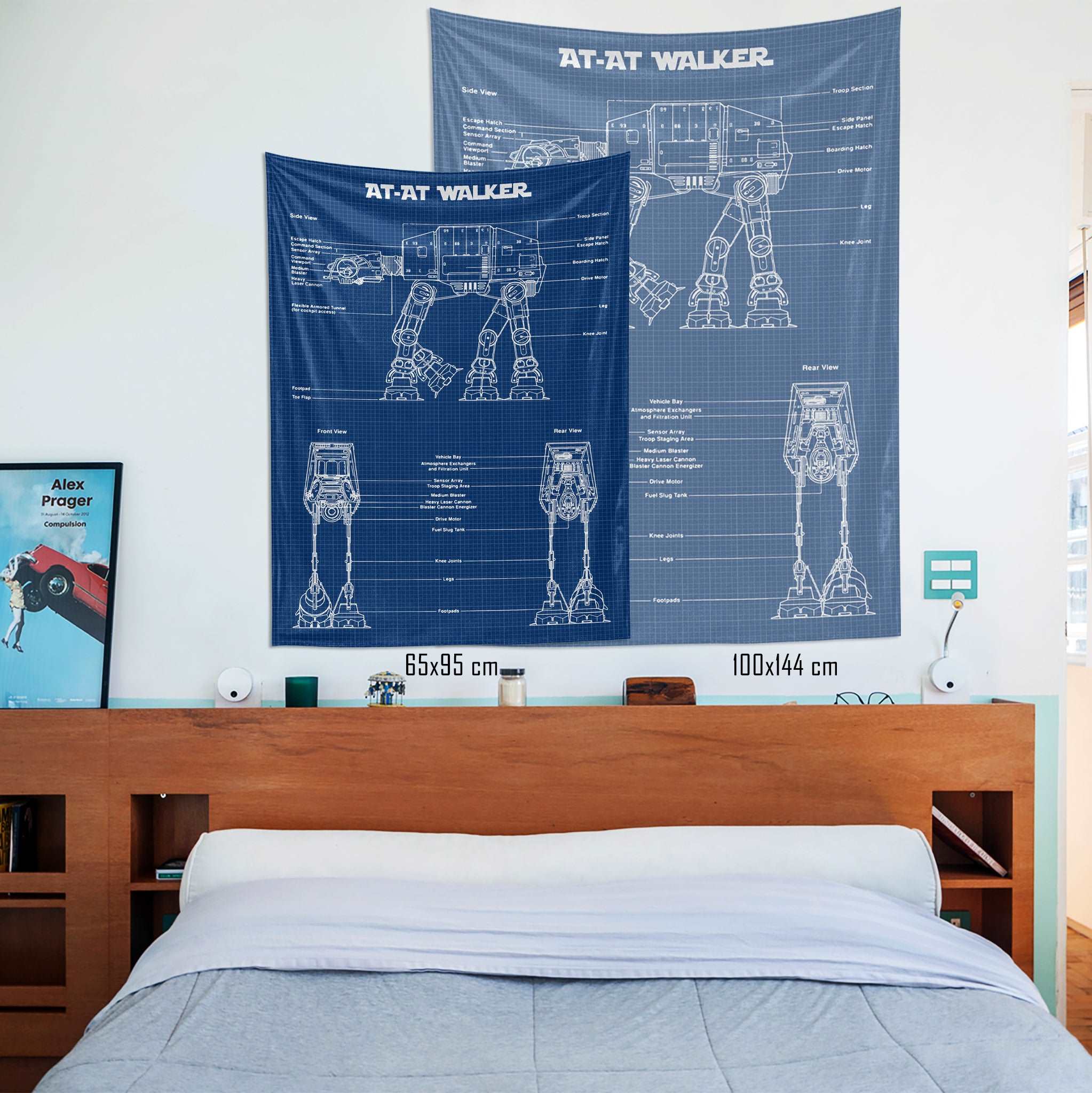 AT-AT Walker Blueprint - Duvar Örtüsü