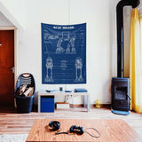AT-AT Walker Blueprint - Duvar Örtüsü