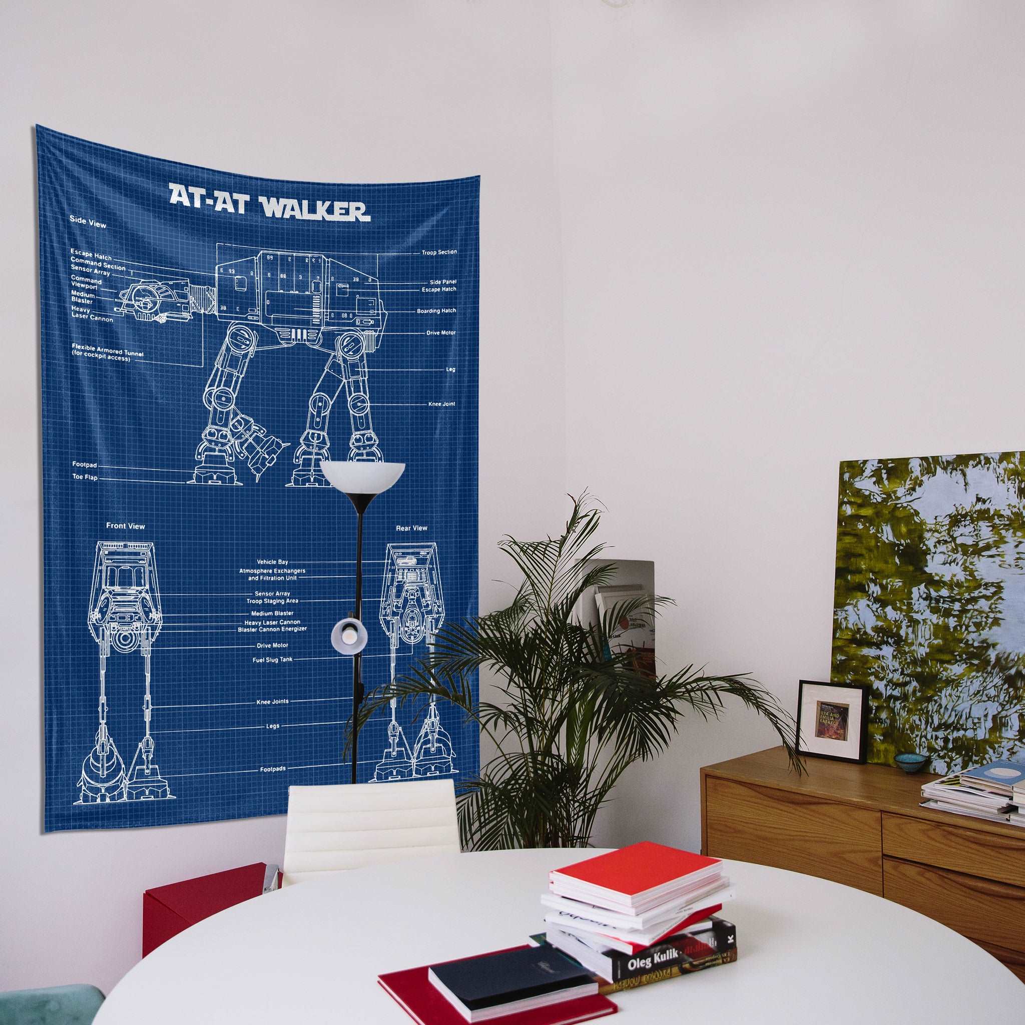 AT-AT Walker Blueprint - Duvar Örtüsü