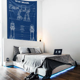 AT-AT Walker Blueprint - Duvar Örtüsü