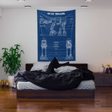 AT-AT Walker Blueprint - Duvar Örtüsü