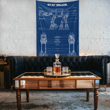 AT-AT Walker Blueprint - Duvar Örtüsü